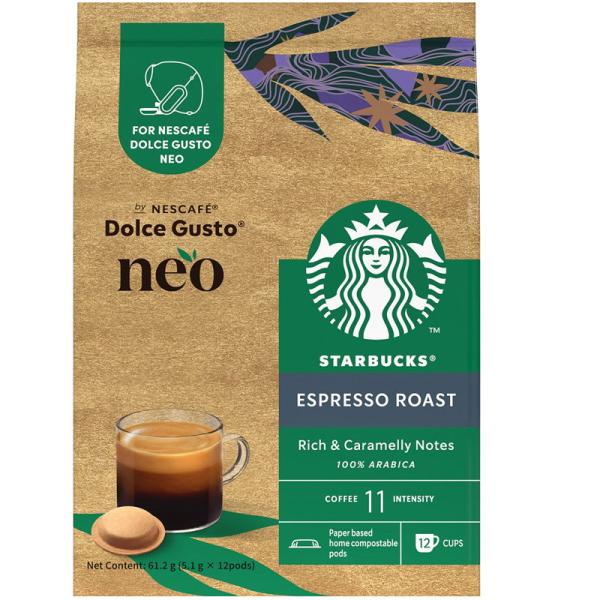 ネスレ ネスカフェ ドルチェグスト ネオ専用紙製コーヒーポッド スタバ エスプレッソ ロースト ST...