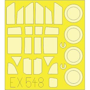 エデュアルド 1/ 48 川崎 三式戦闘機 飛燕 I型丁塗装マスクシート ディテールアップパーツ 返品種別B