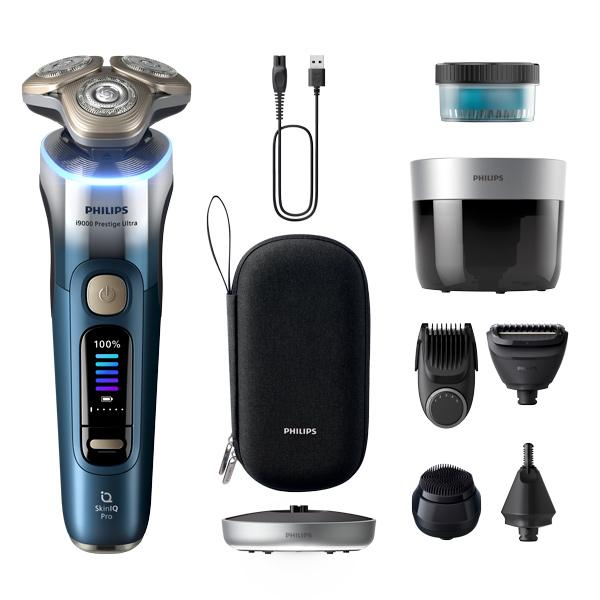 フィリップス メンズシェーバー(回転刃)(自動洗浄器付)(グラデーションブルー) Philips S...