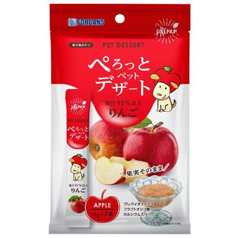 ぺろっとペットデザート りんご味 15g×7本 フォーキャンス 返品種別B