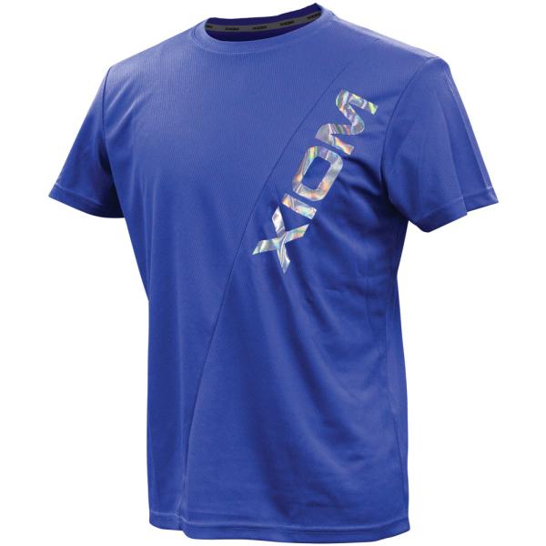 エクシオン 卓球用Tシャツ(ブルー・サイズ：M) 返品種別A