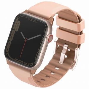 UNIQ Apple Watch 38/ 40/ 41mm用 LINUS AIROSOFT SILICONE STRAP UNIQ(ROSE PINK) UNIQ-41MM-LINUSPNK 返品種別A｜joshin