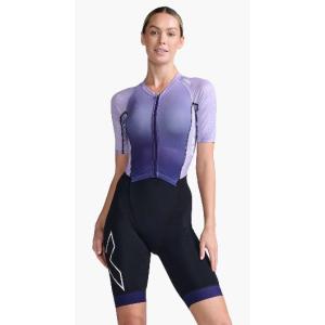 2XU レディース トライアスロンウェアライトスピード スリーブド トライスーツ(PAR/ WHT・サイズ：S) 返品種別B｜joshin