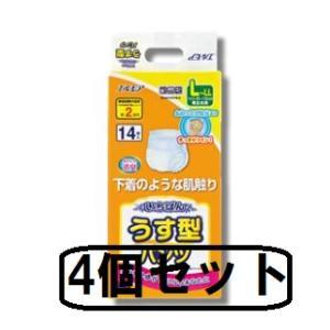 エルモアいちばん うす型パンツ Sサイズ ( 18枚入*4袋セット
