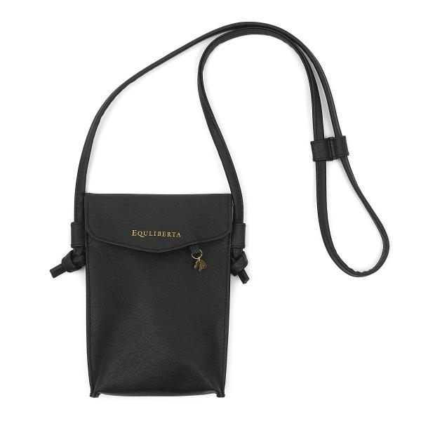 乗馬用品 EQULIBERTA スマホショルダーポーチ ブラック 乗馬 馬具