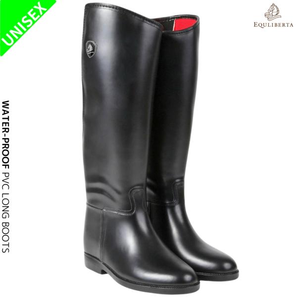 乗馬用品 EQULIBERTA 防水PVC ロングブーツ 乗馬 馬具
