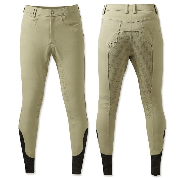 乗馬用品 EQULIBERTA ニューライディングキュロット フルグリップ メンズ ペールオリーブ ...