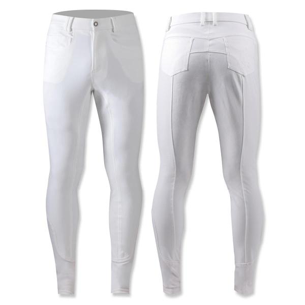 乗馬用品 EQULIBERTA ニューライディングキュロット フルグリップ メンズ ホワイト 乗馬 ...