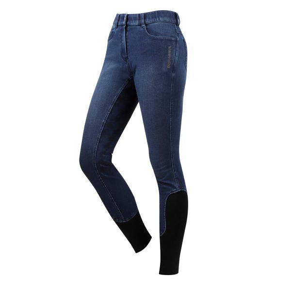 乗馬用品 EQULIBERTA デニム キュロット フルグリップ レディース ダークネイビー 乗馬 ...