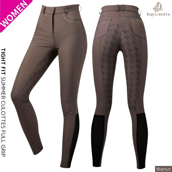 乗馬用品 EQULIBERTA タイトフィット サマーキュロット フルグリップ レディース ウォール...
