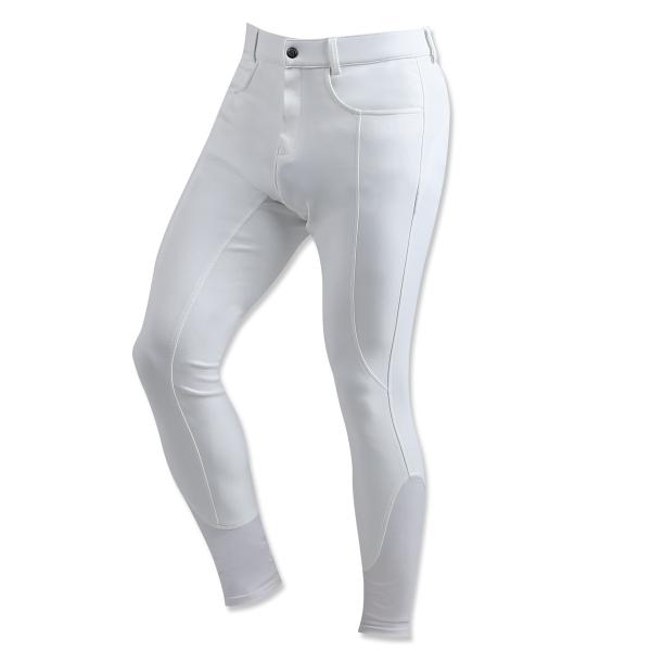 乗馬用品 EQULIBERTA 吸水速乾 ハイストレッチ キュロット フルグリップ メンズ ホワイト...