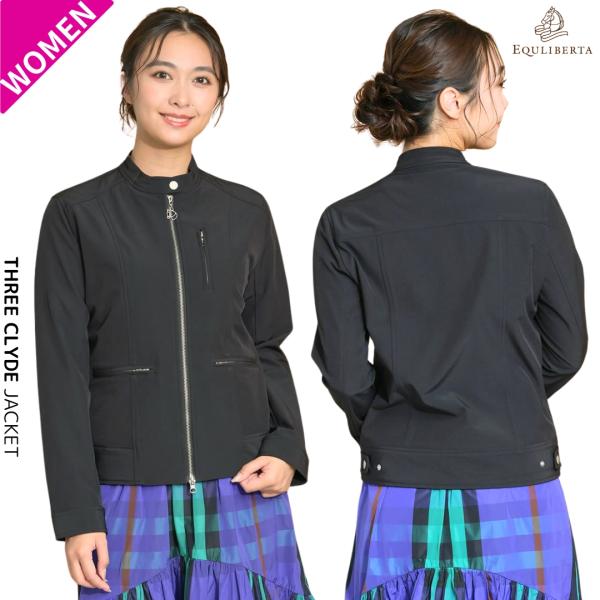 乗馬用品 EQULIBERTA スリークライド ジャケット レディース ブラック 乗馬 馬具