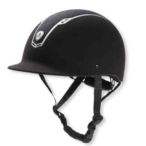 乗馬用品 EQULIBERTA グリッターベルベット ダイヤル調整ヘルメット
