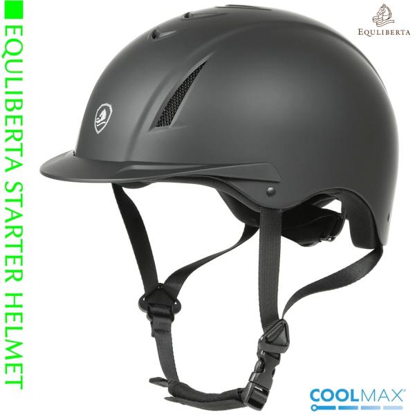 乗馬用品 EQULIBERTA スターター ダイヤル調整ヘルメット クールマックス 乗馬ヘルメット ...