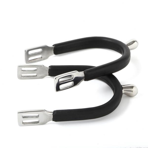 乗馬用品 EQULIBERTA 丸型突起 ゴムカバーステンレス拍車（左右1セット） 乗馬 馬具