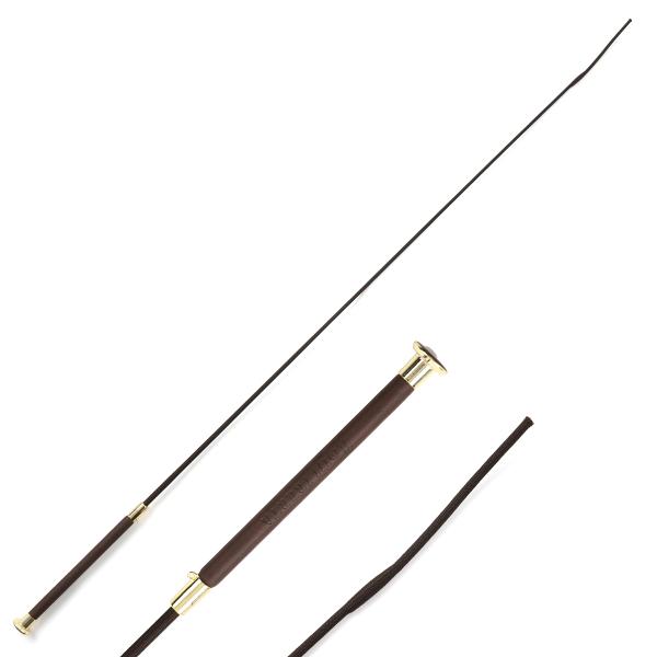 乗馬用品 EQULIBERTA クラシック長鞭 ブラウン 乗馬 馬具