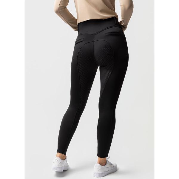 乗馬用品 horze ミラ サーモキュロット フルグリップ レディース ブラック 乗馬 馬具