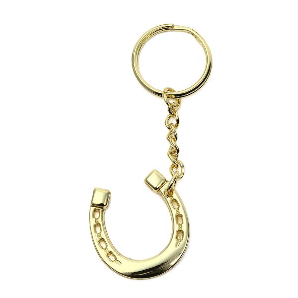 乗馬用品 蹄鉄型キーホルダー ゴールド 乗馬 馬具