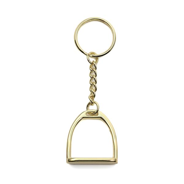 乗馬用品 鐙型キーホルダー ゴールド 乗馬 馬具