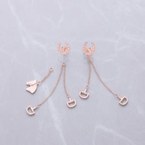 乗馬 ピアス イヤリング JODHPURS ホースチャーム 4way シルバーピアス