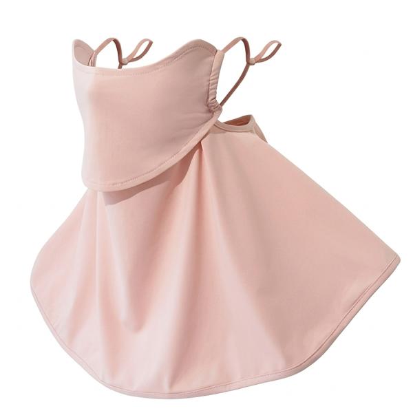 乗馬用品 UVカット フェイスカバー ピンク 乗馬 馬具