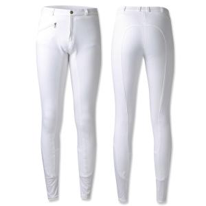 乗馬用品 JODHPURS シリコンビギナーキュロット フルグリップ メンズ ホワイト 乗馬 馬具｜jothes