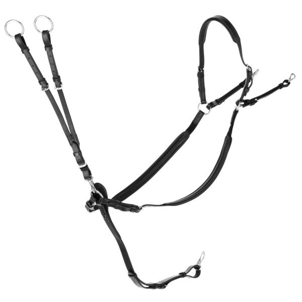 乗馬用品 Covalliero 胸ガイ ブラック 乗馬 馬具