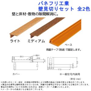 パネフリ工業 壁見切りセット 全2色 樹脂 床 解消 隙間