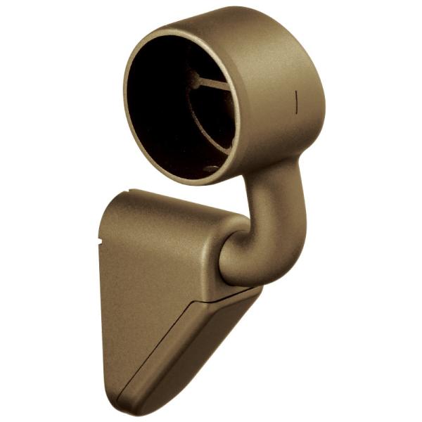 マツ六 BD-72RB 35mm 出幅調整スリムエンドブラケット 右用 ブラウン 手すり金具