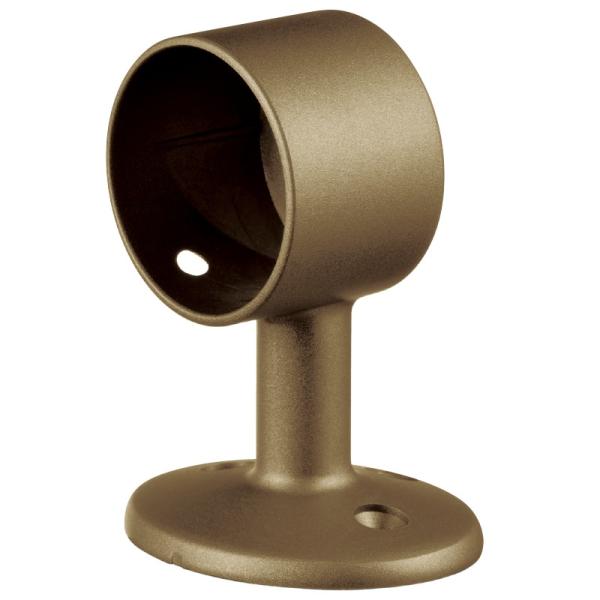 手すりブラケット 32mm 金具 マツ六 BE-09B Eエンドブラケット ブラウン 手すり用 取付...