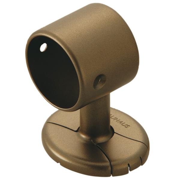 マツ六 32mm ステンレスEエンドブラケットカバー付 BES-01B ブラウン 手すり 金物 部品...