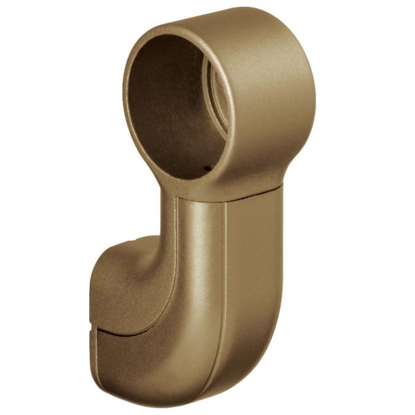 マツ六 BD-62RB 35mm ベースプレート用エンドブラケット 右用 カバー付 ブラウン 手すり...