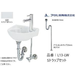 LIXIL（リクシル） 狭小手洗器 (床給水・壁排水) L-A74HD イナックス