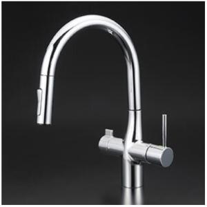 浄水器　一般地用　 KVK製（KVK）KM6081SCV11EC　ビルトイン浄水器用シングルシャワー...