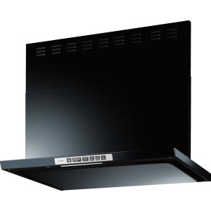 レンジフード  富士工業製（Rinnai）LGR-3R-AP752BK　間口75cm　ブラック　LGRシリーズ　クリーンフード　上幕板付き｜jousuiki