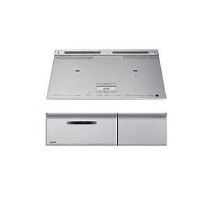 日立IHクッキングヒーター IHクッキングヒーター 日立製（WOODONE）UDIH013-6N-VV シルバー 3口IH