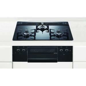 クリナップ ガスコンロ ZGFVK6R22USK-E 3口コンロ ガラストップタイプ