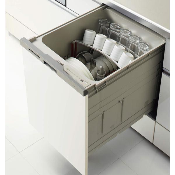食器洗い乾燥機　クリナップ　ZWPE45R24SDS-E　ディープ型バイタル除菌タイプ　シルバー　扉...