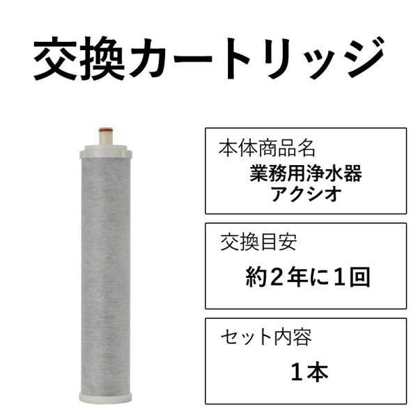 アクシオ 交換カートリッジ ACCIO 業務用 浄水器 公式 ドリームバンク PFAS PFOS P...
