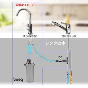 アンダーシンク浄水器 専用水栓付 5年間 カー...の詳細画像3