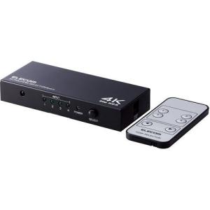 HDMI切替器 DH-SW4KP41BK エレコム 4ポート マルチディスプレイ