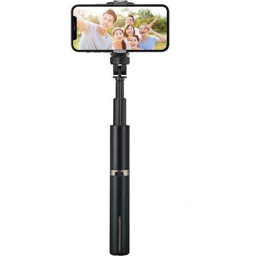 エレコム P-STB01BK スマートフォン用スタビライザー 単軸 90度回転 充電式 三脚一体型 ...