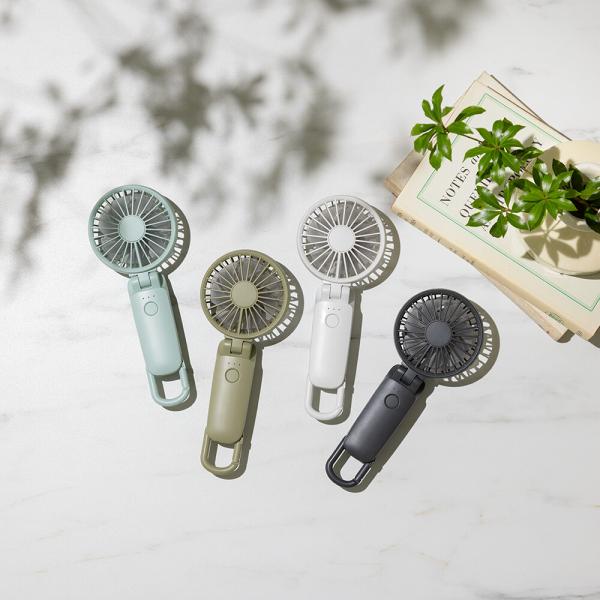 リズム(RHYTHM) Silky Wind Mobile 3.2  ハンディファン 大風量 静音 ...