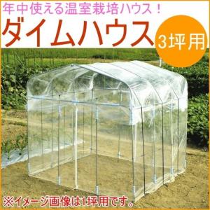 ダイムハウス 3坪用 送料無料 ビニールハウス ガーデンハウス 菜園ハウス 花 野菜 保温 雨よけ 鳥よけ 防鳥 霜よけ｜joy-island