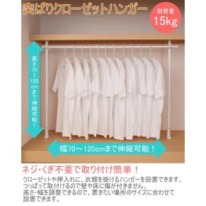 突ぱりクローゼットハンガー TCH-60 押入...の詳細画像1
