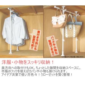 突ぱりクローゼットハンガー TCH-60 押入...の詳細画像2
