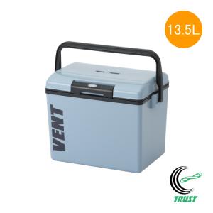 レジャークーラーボックス 13.5L アッシュブルー シボ加工