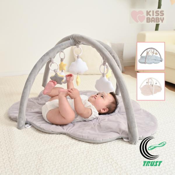 ふわふわくものプレイジムマット 室内 ラグ 子供 ベビー 赤ちゃん ギフト お祝い 北欧 マット ク...