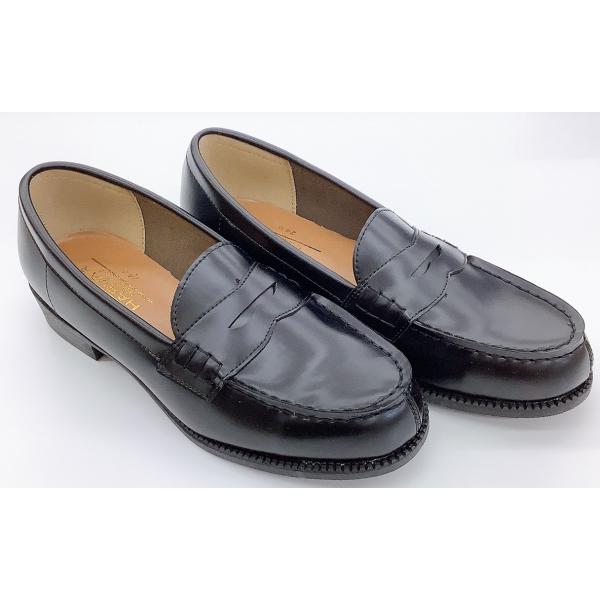 ローファー コインローファー HARVAR 48 カラー:黒 Milano-Trad 通勤・通学・発...