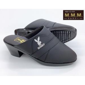 エムスリー M.M.M. メンズ サンダル 408 カラー:黒 靴幅表記:EEE ヒールタイプ(ヒー...